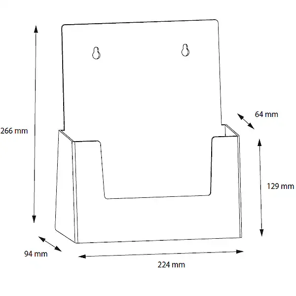Display ECO DA4P brochureholder A4 1 rum
