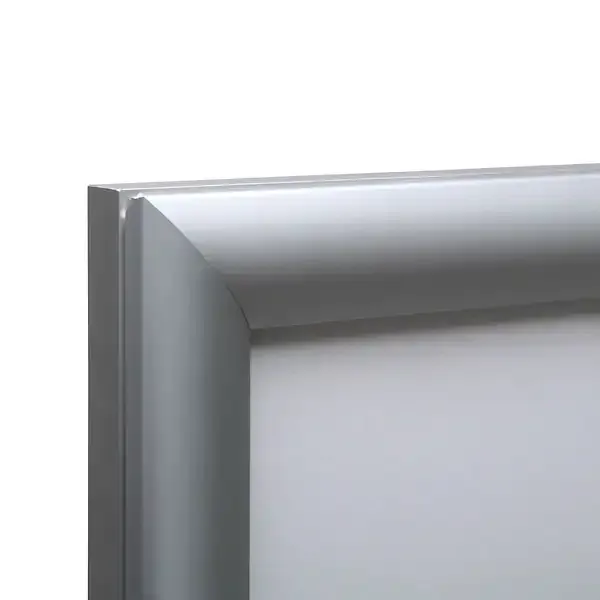 Display LED Snapramme lysramme A0 30 mm sølv