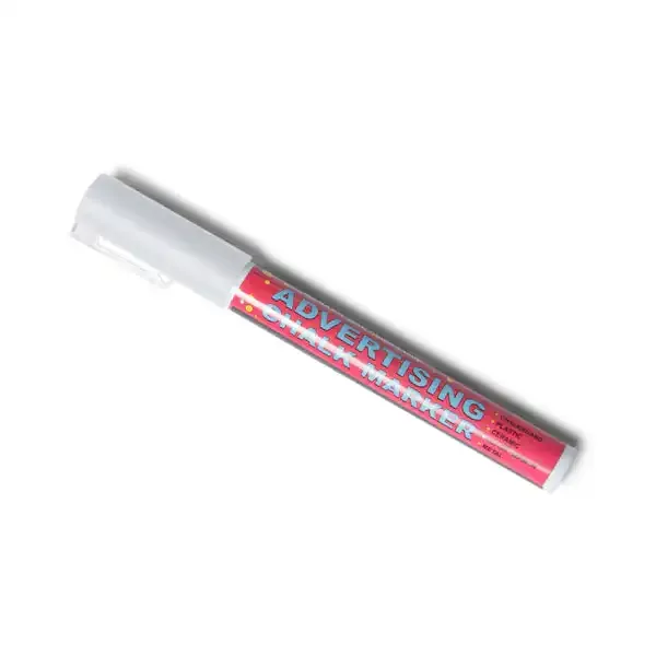 Display Kridtmarker 3 mm hvid pen til glas og tavle