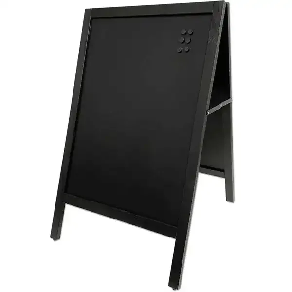 Display 2453 A-skilt bøg magnet kridttavle 59x78 cm