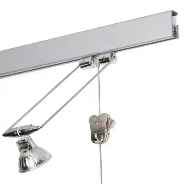 Display Multirail galleriskinne 12V sølv 150 cm 45 kg/m