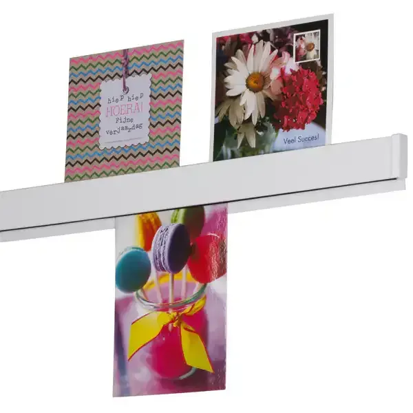 Display Papergrip 200 cm skinne hvid til papir