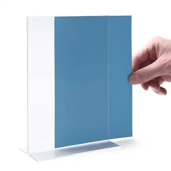 Display menukortholder bordskilt A5 akryl dobbeltsidet