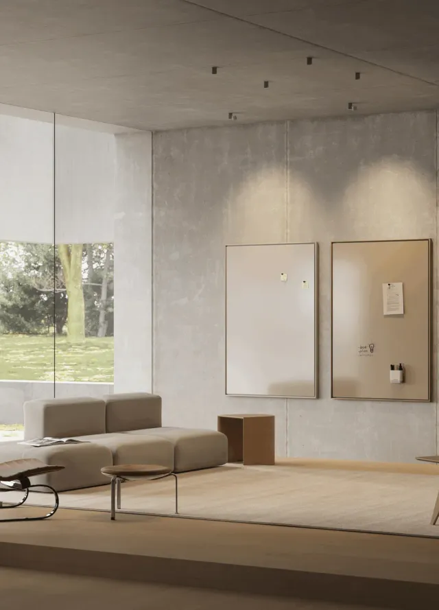 Chatboard Gallery rammesystem MDF sand 70x70 lodret