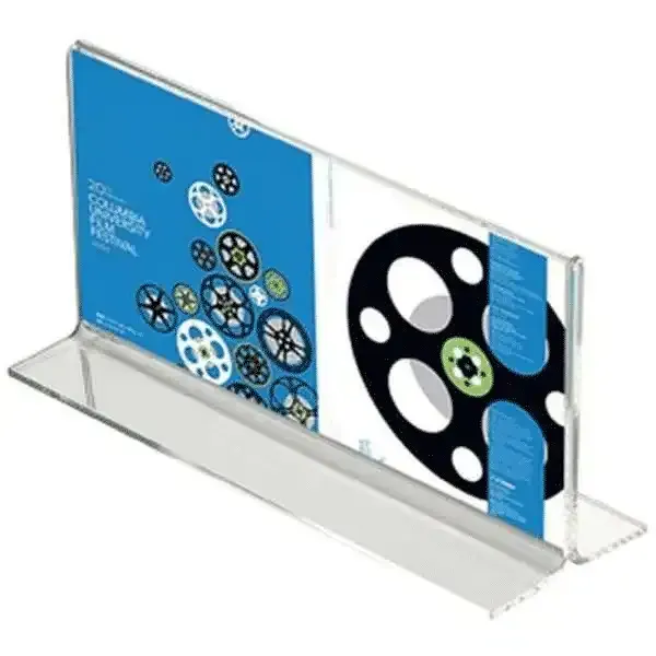 Display M65 menukortholder akryl bredformat dobbelt