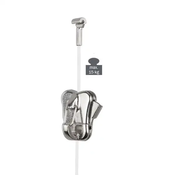Display Zipper krog galleriophæng 20kg stålwire