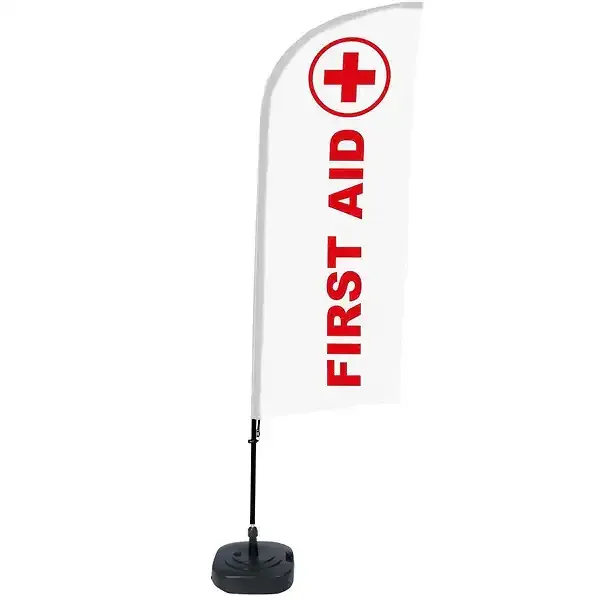 Display beachflag BFAW310 First Aid 89x240 cm komplet