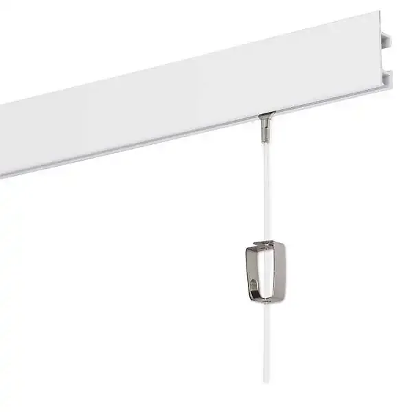Display Cliprail Max galleriskinne hvid 150 cm aluminium