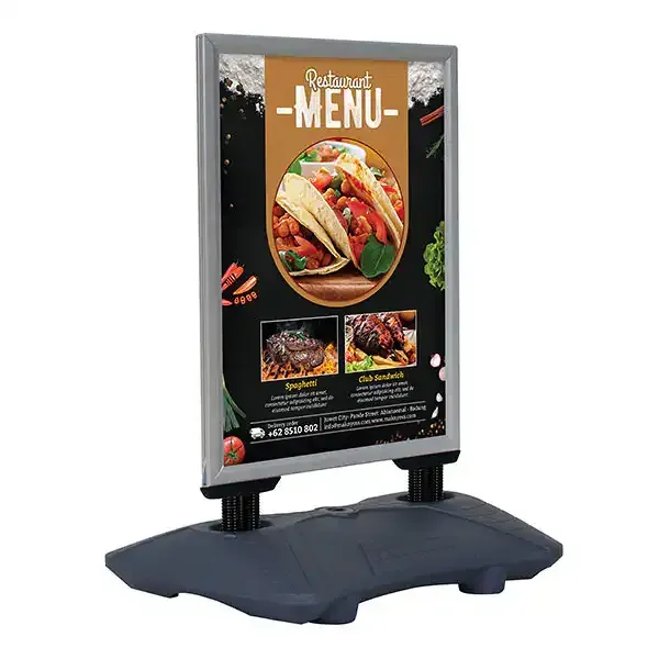 Display Wind-Sign Pro 70x100 gadeskilt vindfast