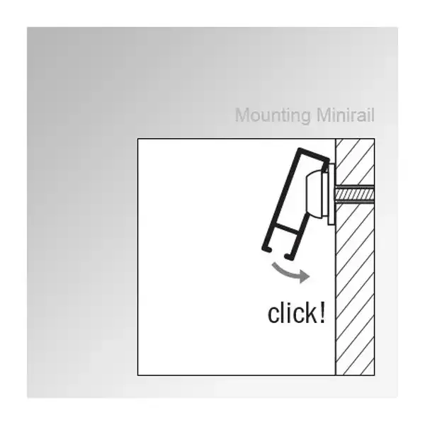 Minirail BM30220 galleriskinne sølv 200 cm komplet sæt 25 kg
