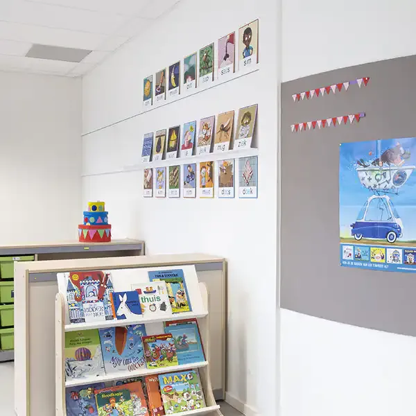 Display Grip-up gallerihylde 50 cm hvid aluminium