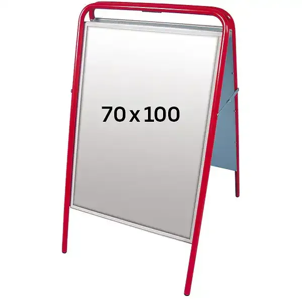 Display Easy Sign 3318 gadeskilt 70x100 cm rød stål