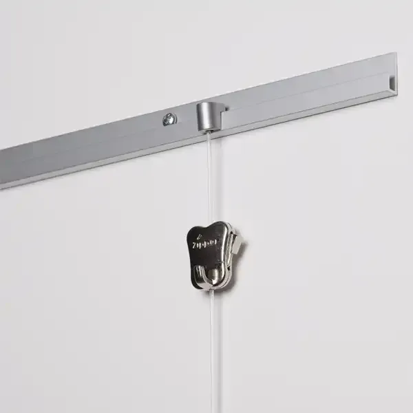 Display J-Rail galleriskinne sølv 150 cm billedophæng