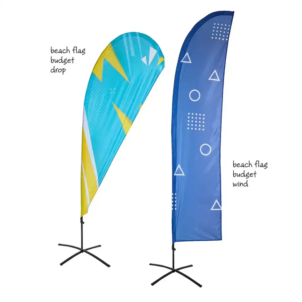 Display Beach Flag Budget Small beachflag med stang