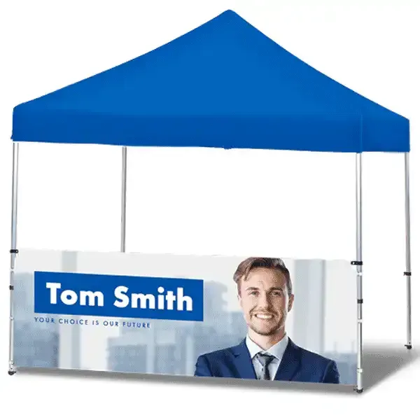 Display Alu telt half wall banner 3x3 m med print