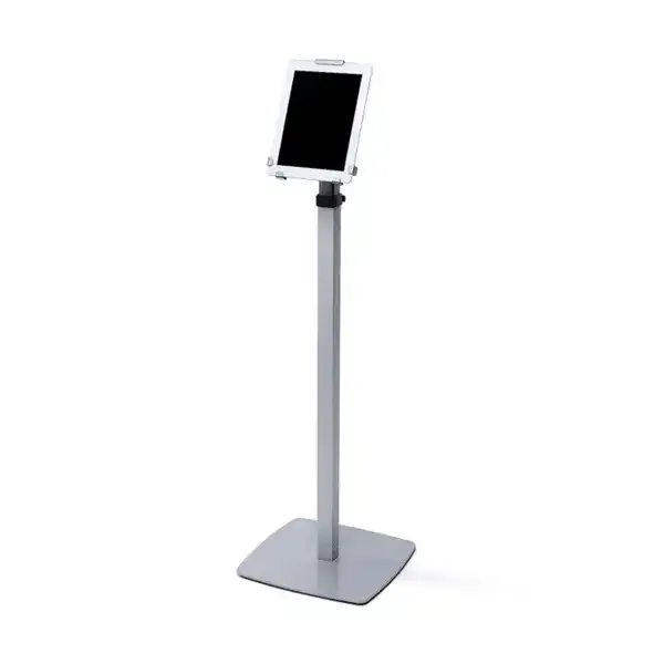 Display tabletholder gulv 10" sølv teleskop
