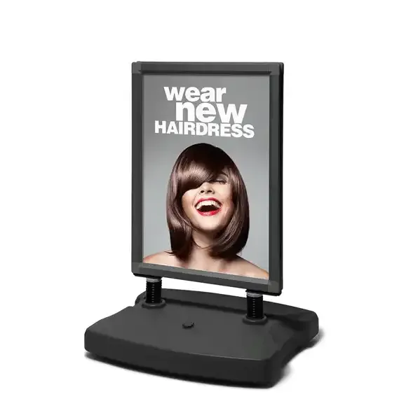 Display Windtalker City WTR50x70WRBLK gadeskilt 50x70 sort