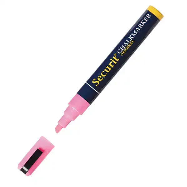 Display kridtmarker lyserød 2-6 mm til tavle