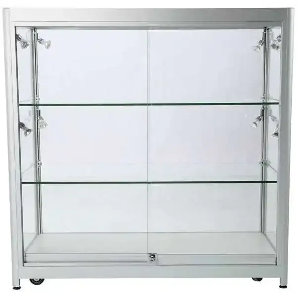 Display LED udstillingsmontre 90x90x45 cm glas