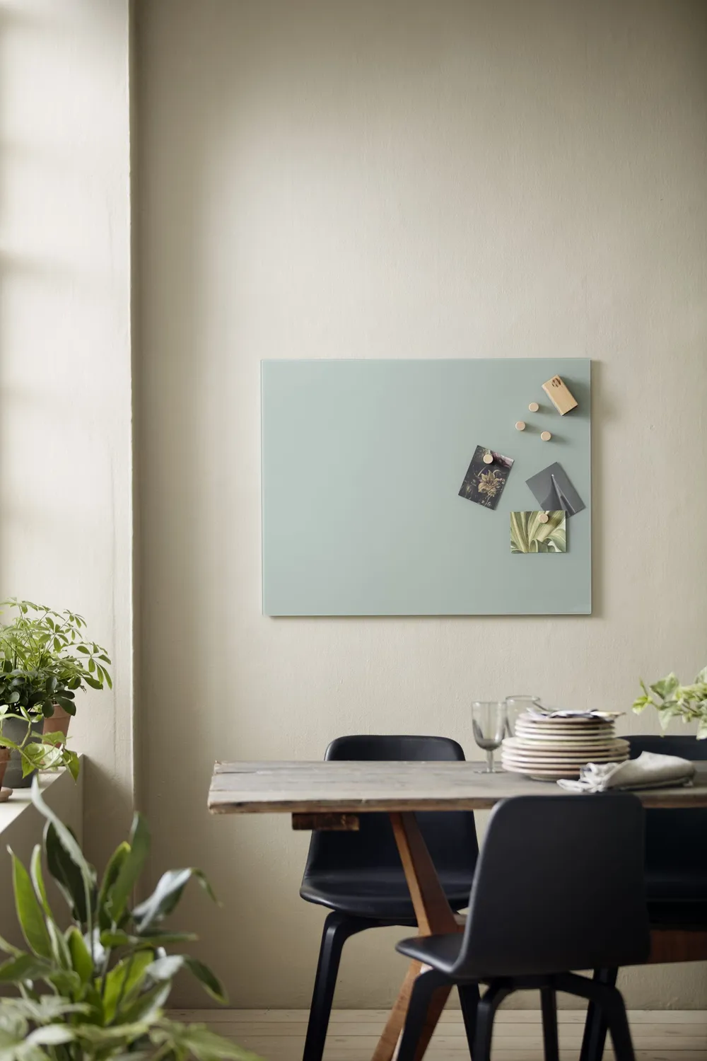 Chatboard Classic glastavle 100x150 magnetisk hvid