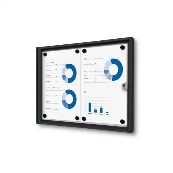 Display Economy SCXS2xA4 opslagsskab 2xA4 sort indendørs