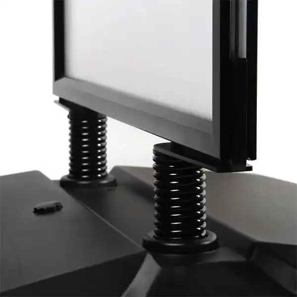 Display Windtalker City gadeskilt A1 sort med hjul