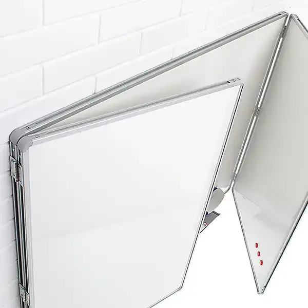 Display Professionel whiteboard fold-ud 400x120 cm emalje