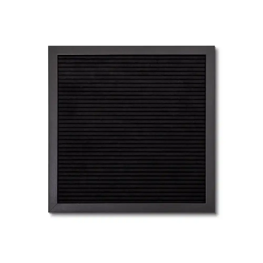 Display Bogstavstavle 30x30 cm opslagstavle sort ramme