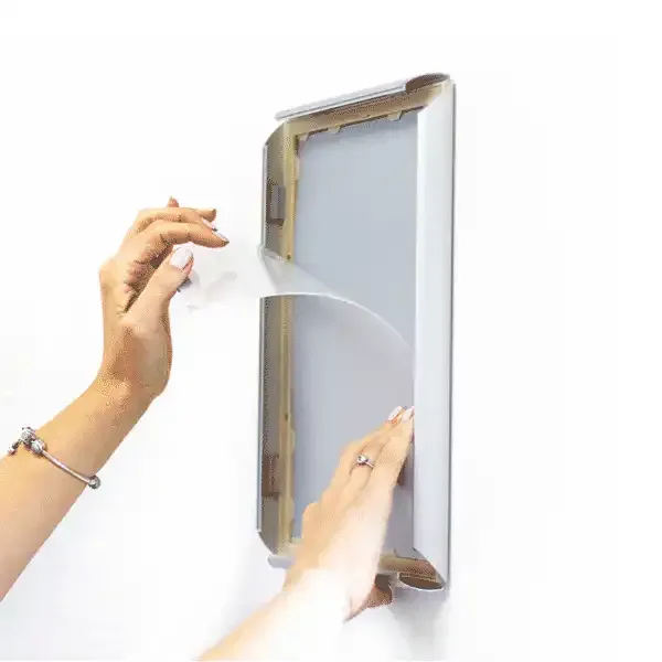 Display ABS KRA4G25ABS snapramme A4 sølv