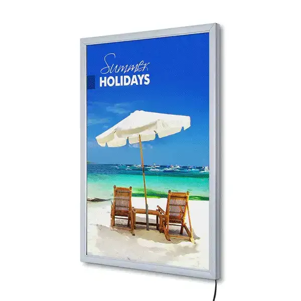 Display Economy LED snapramme A2 væg 19 mm