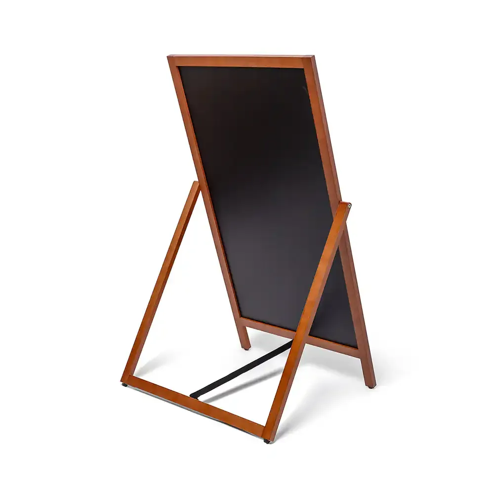 Display A-Træskilt Flip gadeskilt teak 49x89 cm kridttavle
