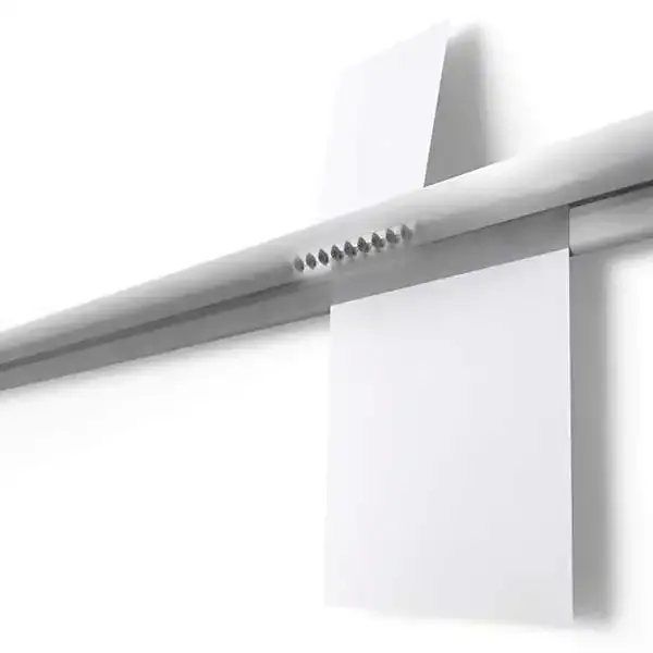 Display Memo Rail 50 cm papirskinne hvid alu