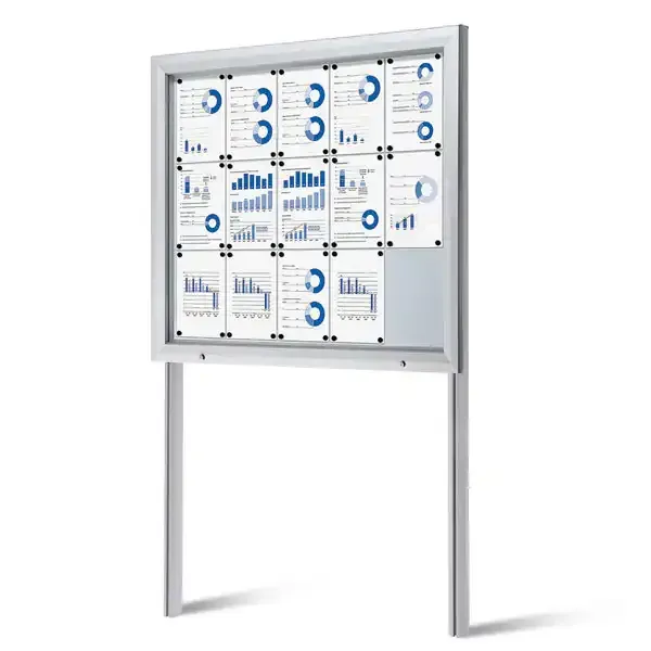 Display SCT Outdoor opslagsskab 15xA4 stolper