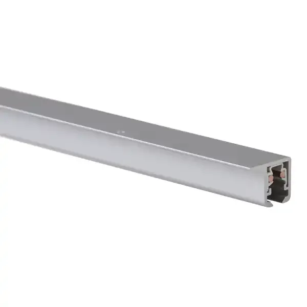 Display U-Rail galleriskinne 200 cm sølv loft