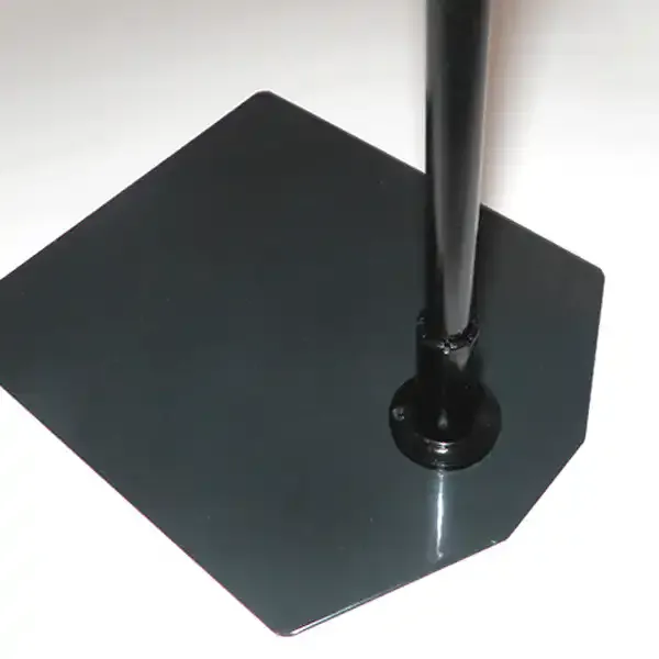 Display skilteramme A5 høj sort med fod 30-60 cm