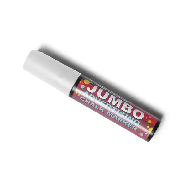 Display kridtmarker pen 15 mm hvid jumbo