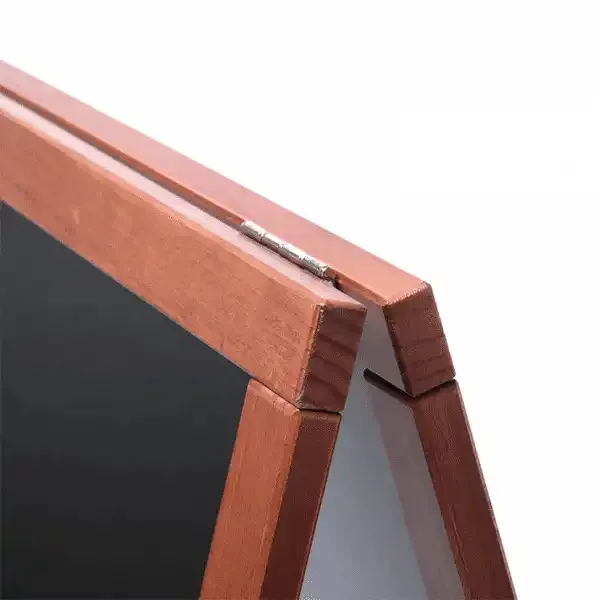 Display A-træskilt teak 55x82 cm kridttavle