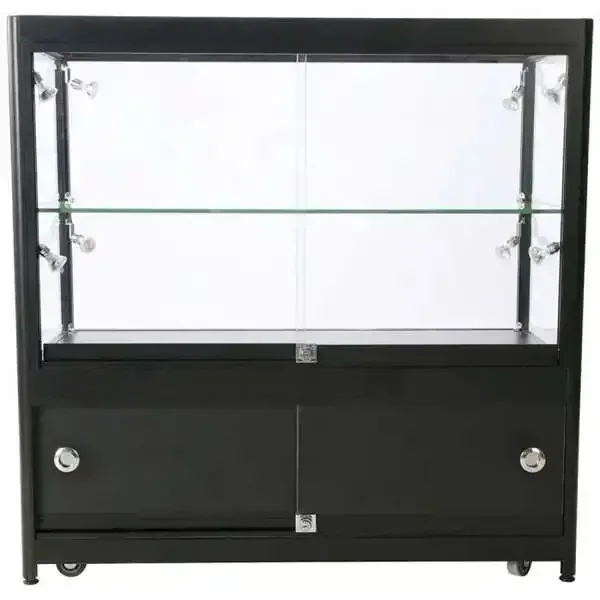 Display LED montre 90x90x45 cm sort underskab