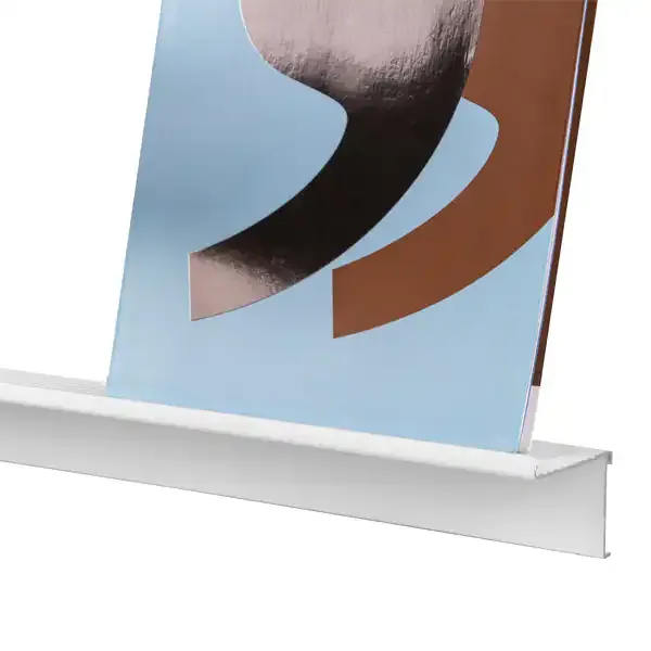 Display Grip-up gallerihylde 50 cm hvid aluminium