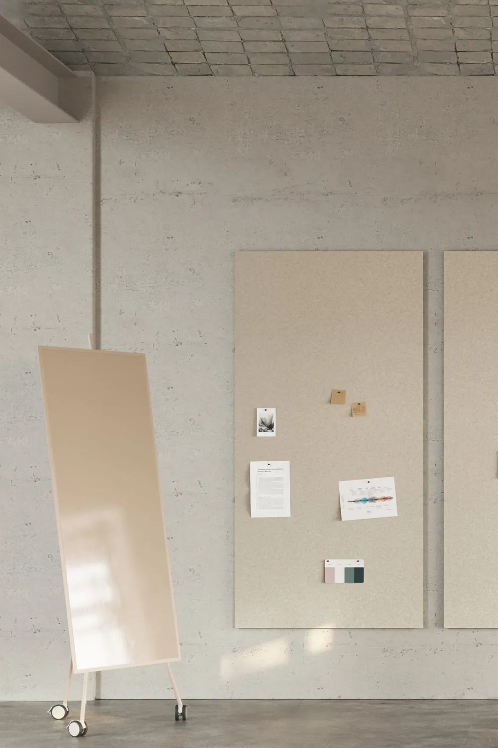 Chatboard Sprinter mobil glastavle blank / mat trefod