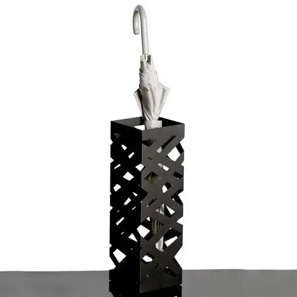 Display Art paraplyholder sort metal fritstående