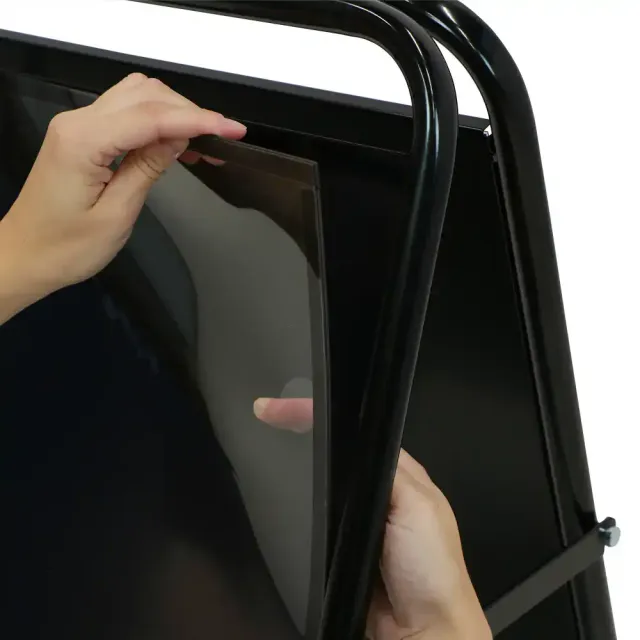 Display PET frontrude A1 magnetbånd sort 2 stk