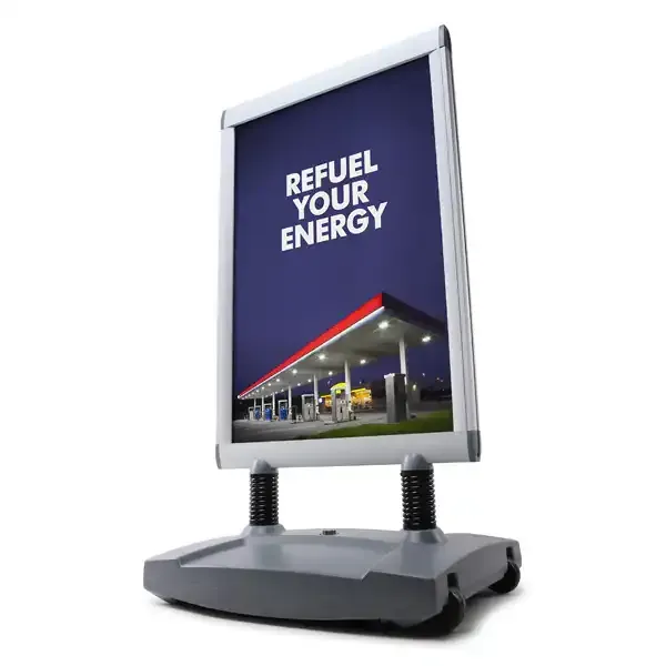Display Windtalker Excel A1 gadeskilt med hjul