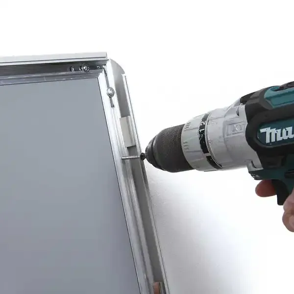 Display snapramme A4 sølv aluminium 25 mm