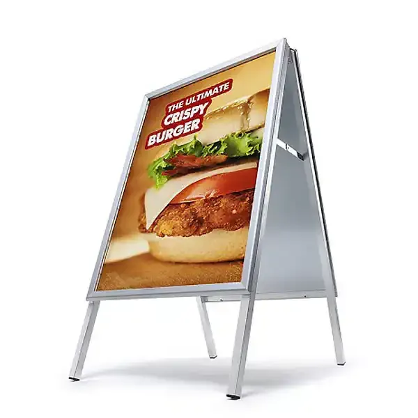 Display Alu-Line gadeskilt 50x70 cm dobbeltsidet