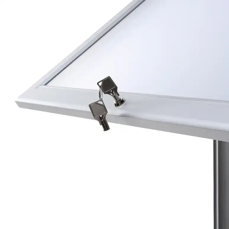 Display Menu Board menustander 2xA4 LED lås