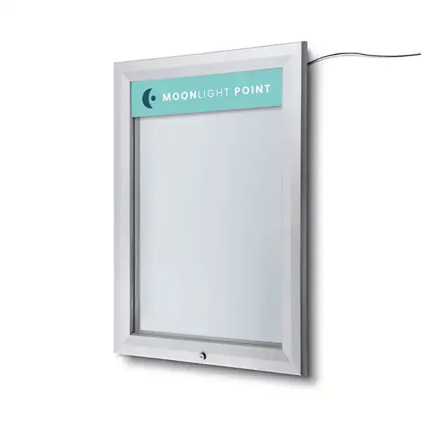 Display Premium opslagsskab LED 4xA4 magnet udendørs