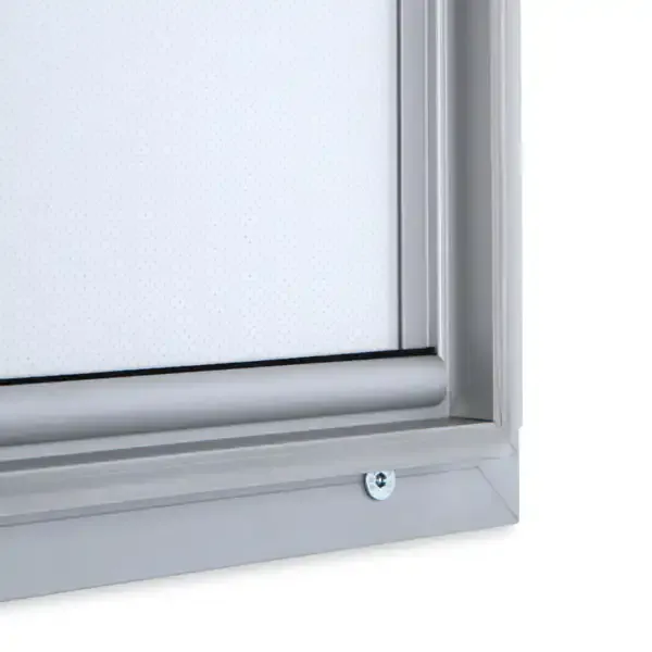 Display LED plakatramme A1 væg sølv lås udendørs IP54