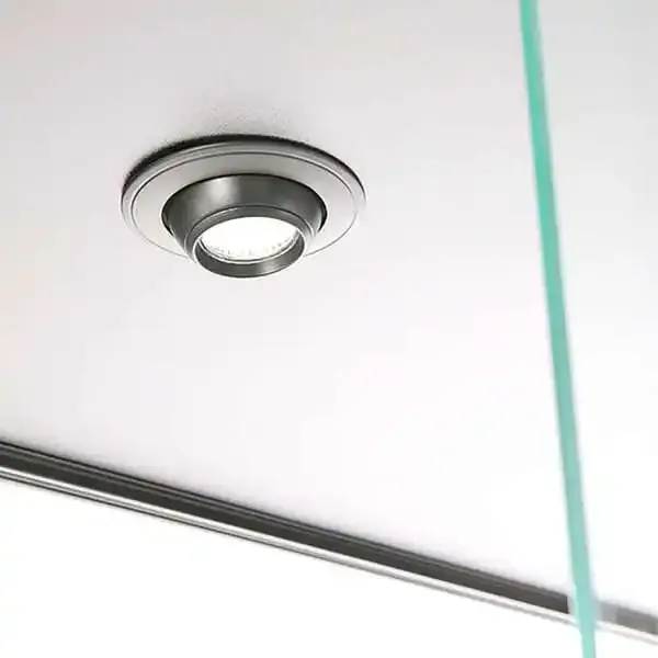 Display LED udstillingsmontre sort 90x200x45 cm glas