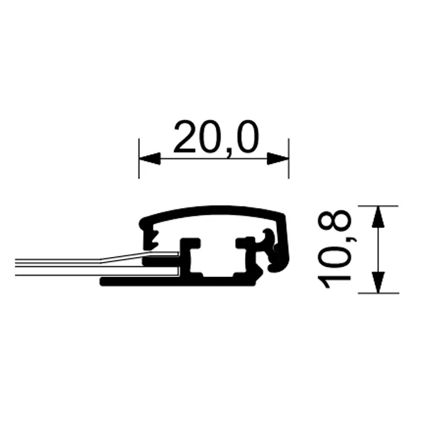 Display G20 snapramme A4 sølv 20 mm med PET-front